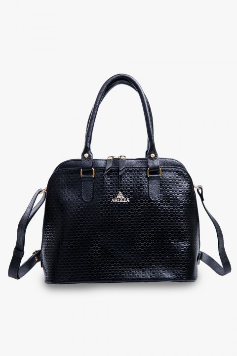 Bolsa Feminina com 3 Divisórias em Couro Legítimo