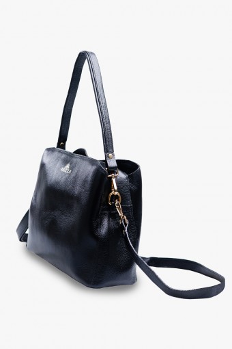 Bolsa Feminina com Alça Transversal Couro Legítimo