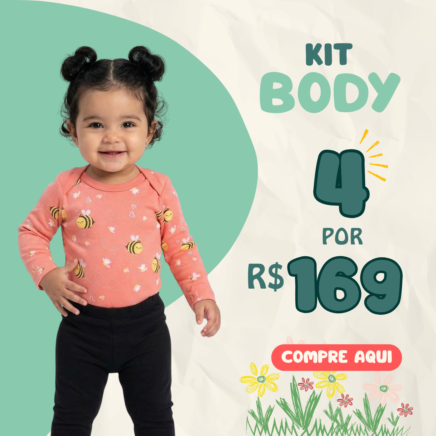 Kit Body 4 por R$ 150