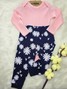 Conjunto Body Bebê Menina Suedine Liso