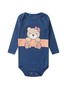 Conjunto Body Bebê Menina Suedine Ursinha