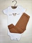 Kit Body Bebê Unissex Suedine Ursinhos Tribal