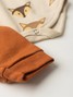 Conjunto Body Bebê Unissex Suedine Raposinha