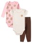 Kit Body Bebê Menina Suedine Doce Ursinha