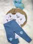 Kit Body Bebê Menino Suedine Dinossauros