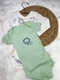 Kit Body Bebê Menino Suedine Zoo Encantado