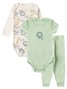 Kit Body Bebê Menino Suedine Zoo Encantado