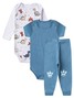 Kit Body Bebê Menino Suedine Dinossauros
