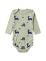 Conjunto Body Bebê Menino Suedine Dino