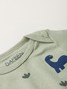 Conjunto Body Bebê Menino Suedine Dino