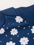 Kit Body Bebê Menina Suedine Poá Floral