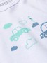 Kit Body Bebê Menino Suedine Carrinhos