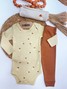 Kit Body Bebê Menino Suedine Minimalista Triangulo
