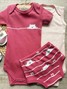 Kit Body e Tapa Fralda Bebê Menina Blush
