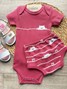 Kit Body e Tapa Fralda Bebê Menina Blush