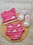 Kit Body e Tapa Fralda Bebê Menina Blush