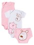 Kit Body e Tapa Fralda Bebê Menina Gatinha