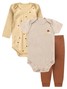 Kit Body Bebê Menino Suedine Minimalista Triangulo
