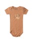 Kit Body Bebê Menino Suedine Minimalista Folhas