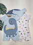 Kit Macacão Bebê Menino Suedine Dino