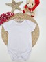 Conjunto Jardineira Bebê Unissex Suedine Feliz Natal