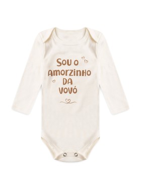 Body Bebê Unissex Suedine Frases Vovó
