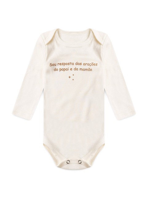 Body Bebê Unissex Suedine Frases Sou Resposta