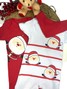 Kit Macacão Bebê Unissex Suedine Natal Papai Noel