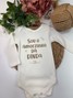 Body Bebê Unissex Suedine Frases Dinda