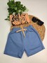 Conjunto Infantil Menino Camiseta Bermuda Lobo Geometrico