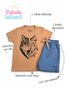 Conjunto Infantil Menino Camiseta Bermuda Wild