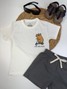 Conjunto Infantil Menino Camiseta Bermuda Capivara Radical