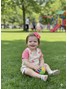 Conjunto Jardineira Bebê Menina Suedine Arco-íris