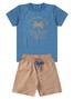 Conjunto Infantil Menino Camiseta Bermuda  The Beach