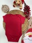 Conjunto Jardineira Bebê Unissex Suedine Natal Ho Ho Ho