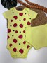 Kit Body e Tapa Fralda Bebê Menina Joaninha