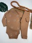 Kit Body Bebê Unissex Suedine Ursinhos