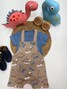 Conjunto Jardineira Bebê Menino Suedine Dino Skateista