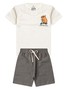 Conjunto Infantil Menino Camiseta Bermuda Capivara Radical