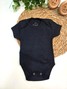 Conjunto Jardineira Bebê Unissex Suedine Panda