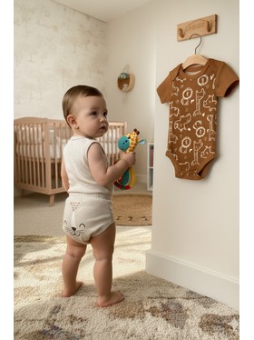 Kit Body e Tapa Fralda Bebê Menino Animais