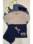Conjunto Infantil Menino Camiseta Bermuda  Two-Color
