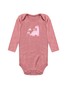 Kit Body Bebê Menina Suedine Dinossaurinho