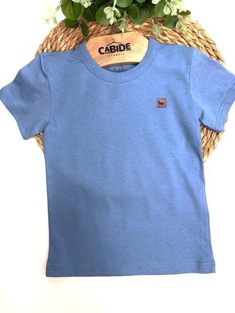 Camiseta Infantil Menino Meia Malha Azul