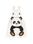 Conjunto Jardineira Bebê Unissex Suedine Panda