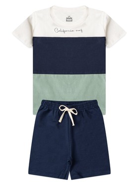 Conjunto Infantil Menino Camiseta Bermuda California Surf