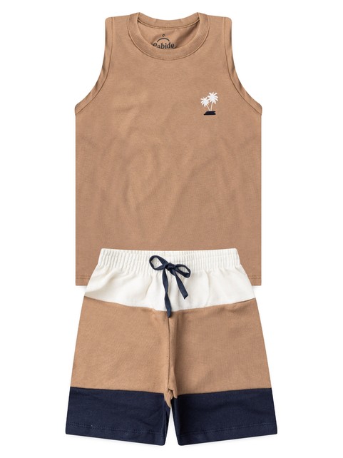 Conjunto Infantil Menino Regata Bermuda Palmeiras