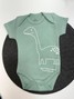 Conjunto Bebê Menino Body e Bermuda Moletinho Dino Baby