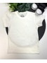 Camiseta Infantil Menino Meia Malha Off White