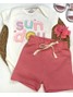 Conjunto Bebê Menino Body e Bermuda Moletinho Little King